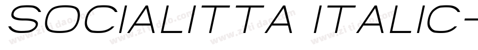 Socialitta Italic字体转换